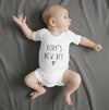 Personalised baby's new best friend short sleeve bodysuit Baby Paper and Wool
