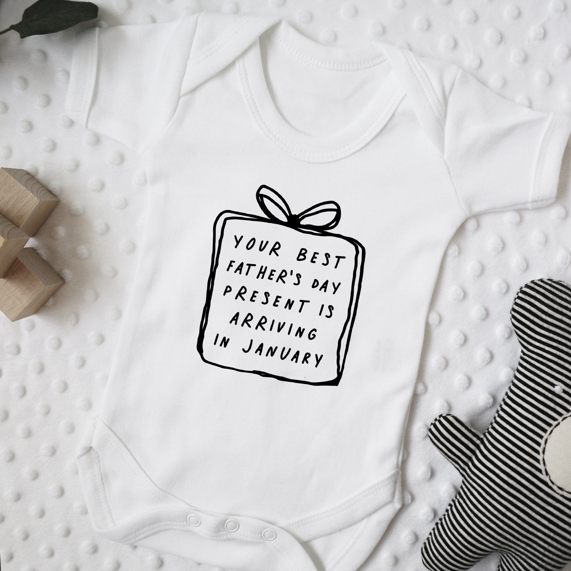 Personalised occasion baby announcement bodysuit Baby Paper and Wool