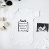 Personalised occasion baby announcement bodysuit Baby Paper and Wool