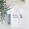 Personalised baby surname short sleeve bodysuit Baby Paper and Wool