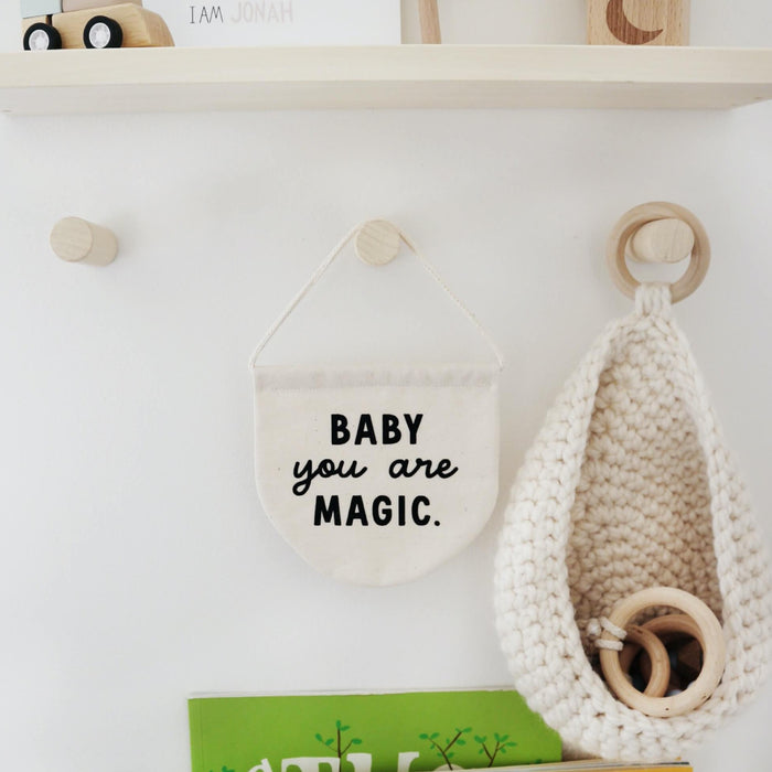 baby you are magic banner nursery decoration