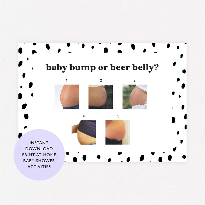 Baby shower games - paper and wool
