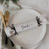 personalised Christmas crackers paper and wool