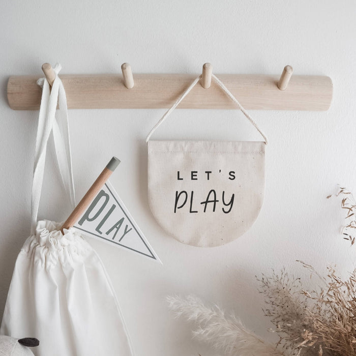 Let's play nursery banner decoration