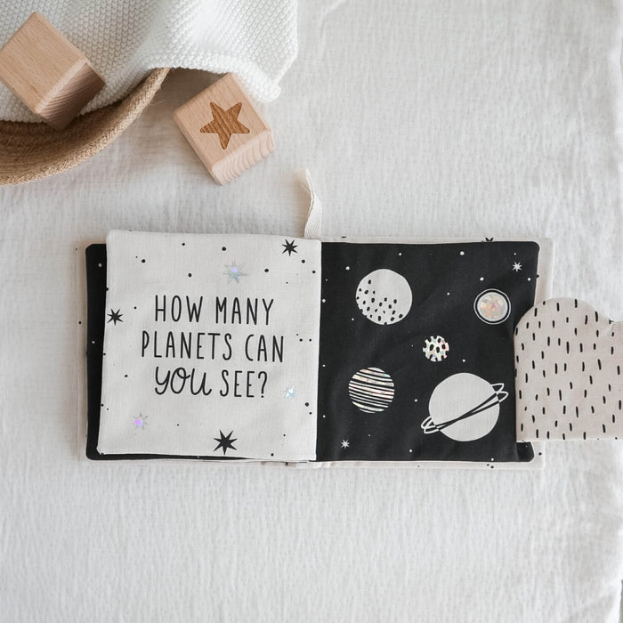 Personalised let's go to the moon soft book