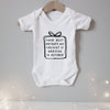 Personalised occasion baby announcement bodysuit Baby Paper and Wool