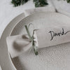 personalised christmas crackers - paper and wool