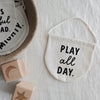 play all day banner nursery decorations