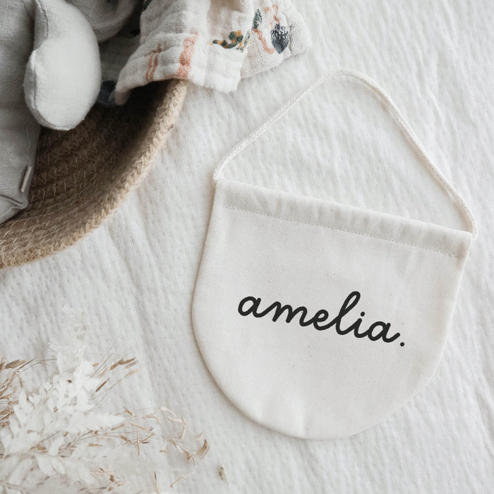 Personalised script name banner