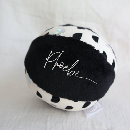 Personalised soft ball with jingle
