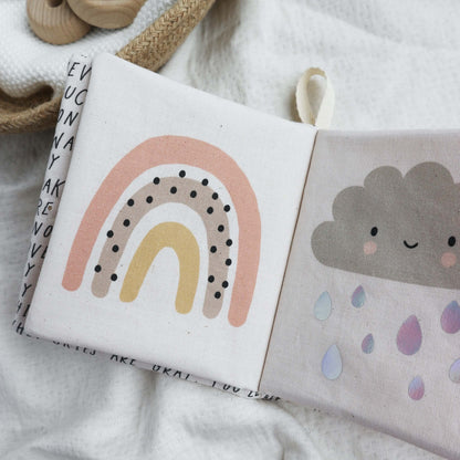 Personalised sunshine soft crinkle baby book