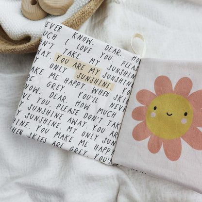 Personalised sunshine soft crinkle baby book