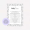 Baby shower games - paper and wool